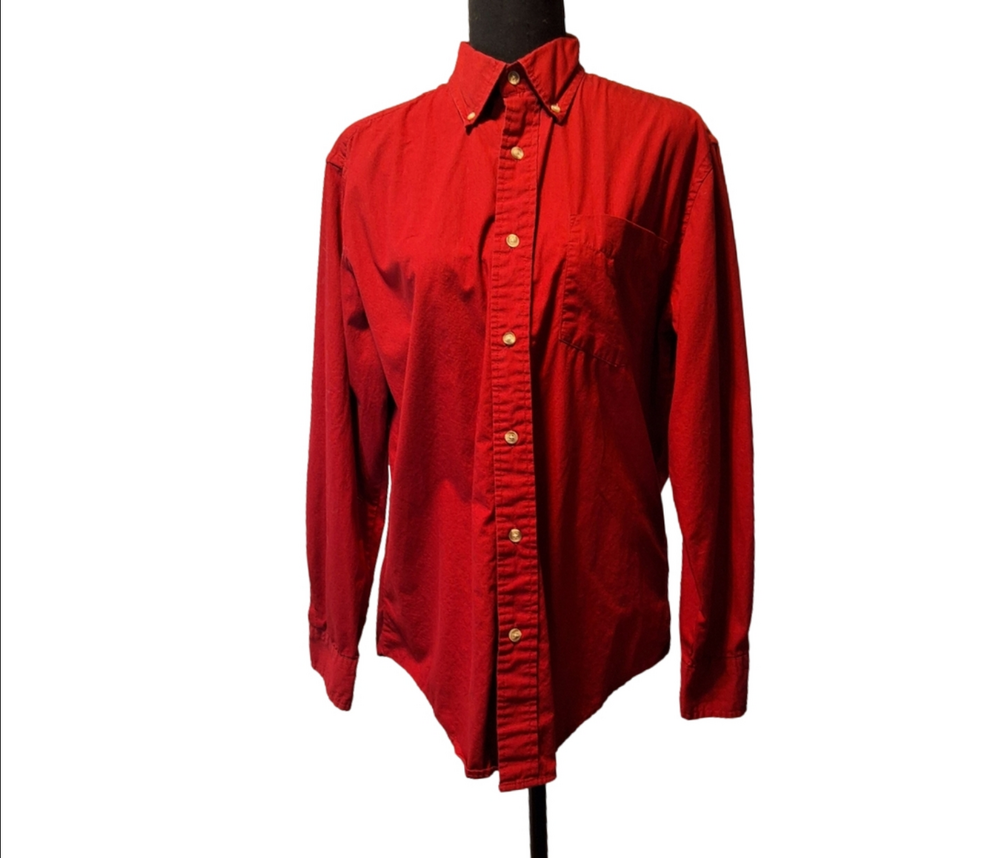 Puritan Red Men's Button Down Shirt: A Perfect Addition to a Versatile Wardrobe